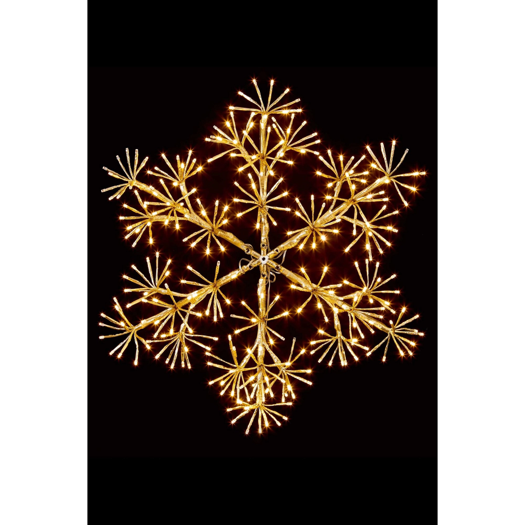 Premier Decorations Premier 90cm 660 LED White Snowflake Motif Metal/Plastic - wilko