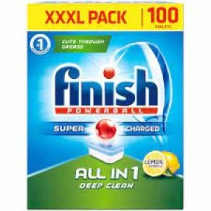 Finish Powerball All-in-One Lemon Box 100 Tabs
