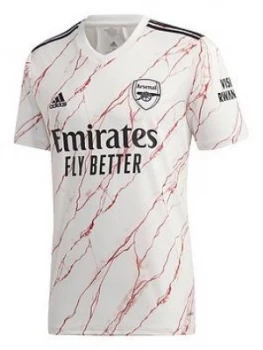 Adidas Arsenal Mens 20/21 Away Shirt, White/Red Size M Men