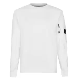 CP COMPANY Heavyweight Lens Sweatshirt - White