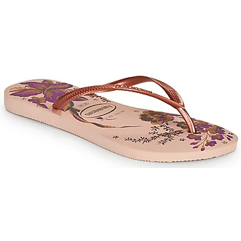 Havaianas SLIM ORGANIC womens Flip flops / Sandals (Shoes) in Pink / 3,4 / 5,1 / 2 kid,5,3 / 4,6 / 7