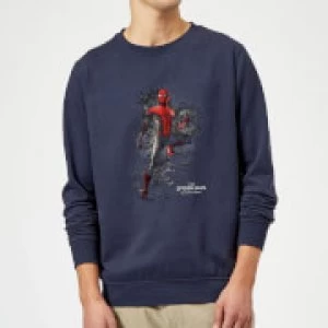 Spider-Man Far From Home Upgraded Suit Sweatshirt - Navy - 4XL