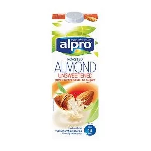 Alpro Almond Milk Unsweetened 1 Litre Pack 8 142912