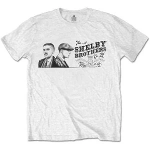Peaky Blinders - Shelby Brothers Landscape Mens Medium T-Shirt - White