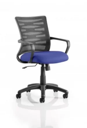Vortex Task Operator Chair Mesh Back Bespoke Seat Stevia Blue KCUP0603