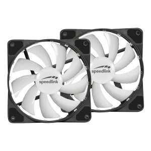 Speedlink Myx LED Fan Kit Two 120mm Fans with RGB Lighting For PC Cases