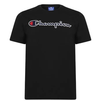 Champion Logo T Shirt - Black