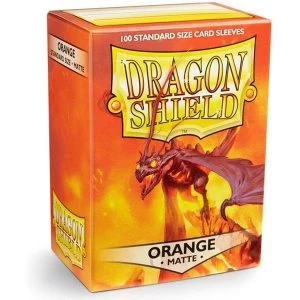 Dragon Shield Orange Matte Card Sleeves - 100 Sleeves