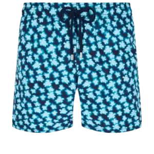 Men Swim Shorts Blurred Turtles - Moorea - Blue - Size M - Vilebrequin