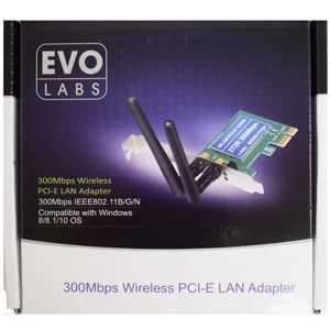 Evo Labs PCI-Express Full Height N300 WiFi Card