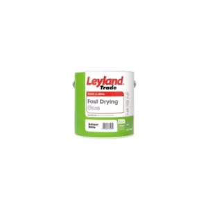 Leyland - Trade Fast Drying Gloss Paint - Brilliant White - 750ml - Brilliant White