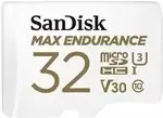 SanDisk MAX ENDURANCE 32GB microSDHC Memory Card for Video Monitoring Dashcams & CCTV + SD Adaptor