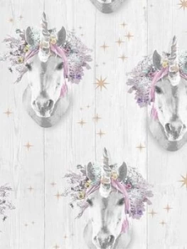 Fresco Unicorn Wallpaper, Multi