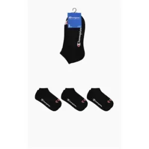Champion 3 Pack of Trainer Socks Mens - Black