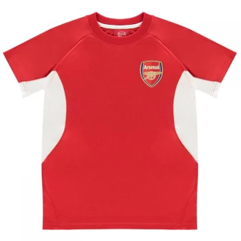 Source Lab Arsenal FC Poly T Shirt Junior - Red/White