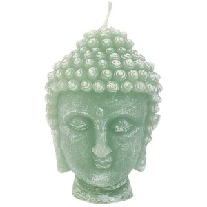 Green Buddha Head Candle