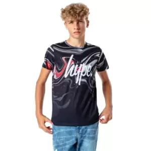 Hype Fade T-Shirt Junior Boys - Black