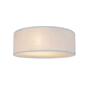 Clara 30cm Cylindrical Ceiling Light, White, 2x E14