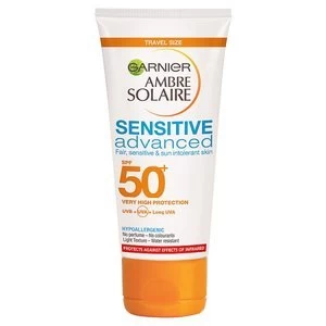 Ambre Solaire Sensitive Sun Cream SPF50+ 50ml Travel