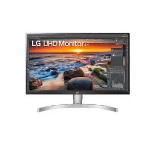 LG 27UN83A-W 68.6cm (27") 3840 x 2160 pixels 4K Ultra HD LED White