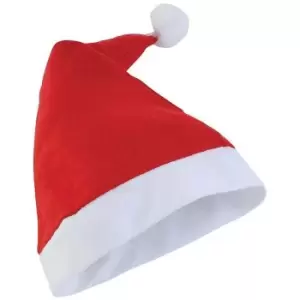 Christmas Shop Unisex Budget Value Santa Hat (One Size) (Red)
