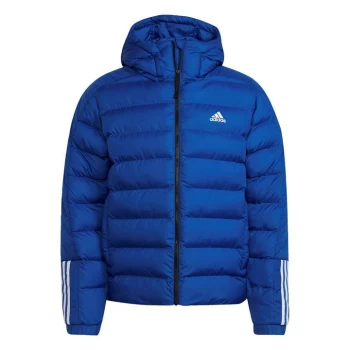 adidas Itavic 3-Stripes Midweight Hooded Jacket Mens - Bold Blue