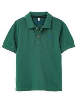 Joules Boys Woody Short Sleeve Polo - Green, Size 11-12 Years