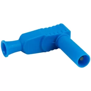 PJP 1067-Bl Right Angle Shrouded 4mm Plug Blue