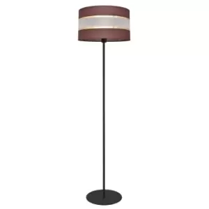 Helen Floor Lamp With Shade Brown, Gold, Black 35cm