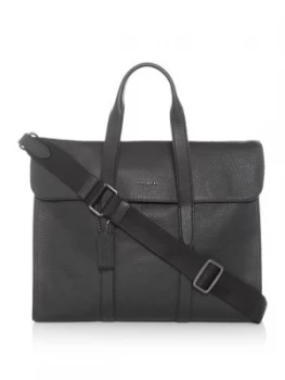 Coach Metropolitan Pebble Leather Portfolio Bag Black