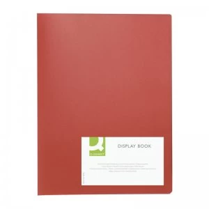 Q Connect Display Book 20pocket Red