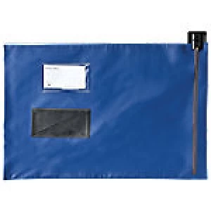 Val-U-Mail Mailing Pouch Blue Zip