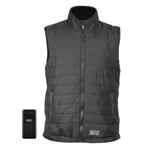 Sealey 5V Heated Puffy Gilet - 44" to 52" Chest with Power Bank 10AH