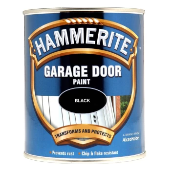 Hammerite Black - Gloss Garage Door Paint - 750ml