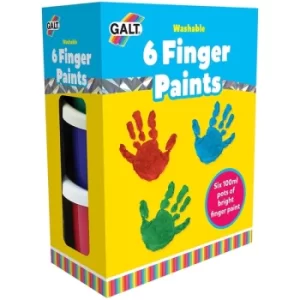 6 Washable Finger Paints