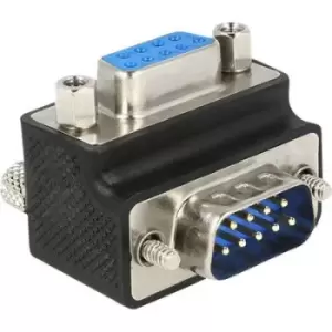 Delock Series Adapter [1x D-SUB-plug 9-pin - 1x D-SUB socket 9-pin] Black
