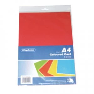 Stephens Assorted Coloured Card Pack of 80 RS242451