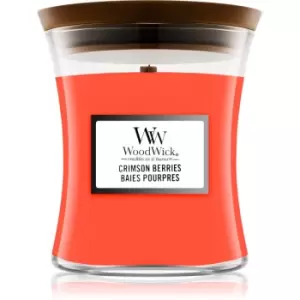 Woodwick Crimson Berries scented candle Wooden Wick 85 g