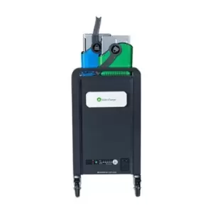 lockncharge Carrier 20 Portable device management cart Black Blue Green Metallic
