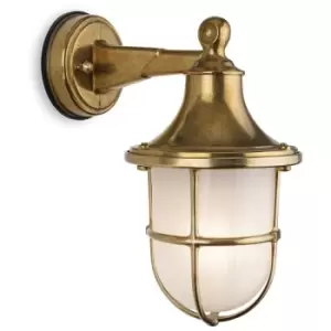 Firstlight Nautic Outdoor Brass Wall Lantern Brass IP64, E27