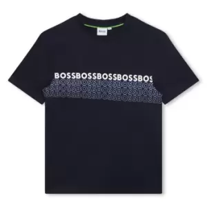 Boss Boss Logo T-Shirt Junior Boys - Blue