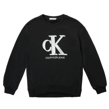 Calvin Klein Jeans POLLI Girls Childrens Sweatshirt in Black - Sizes 8 years,10 years,12 years,14 years,16 years