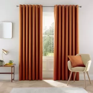 Helena Springfield Eden Lined Curtains 90" x 72", Ginger