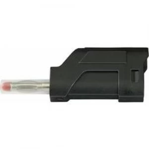 Straight blade plug Plug straight Pin diameter 4mm Black SCI