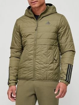 adidas Itavic Light Hood Jacket - Khaki Size XL Men