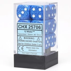 Chessex 16mm d6 Dice Block: Speckled Water