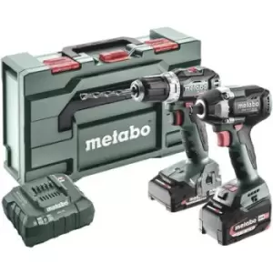 Metabo BSLBL+SSWLT300BL 685202000 Cordless drill, Cordless impact driver 18 V 5.2 Ah Li-ion incl. rechargeables, incl. charger