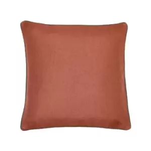 Paoletti Bellucci Piped Cushion Cover, Spice/Mocha, 55 x 55 Cm