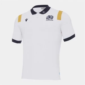 Macron Scotland Polo Shirt - White/Gold