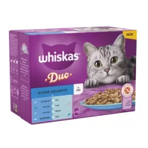 Whiskas 1+ Duo Ocean Delights in Jelly - Saver Pack: 96 x 85g